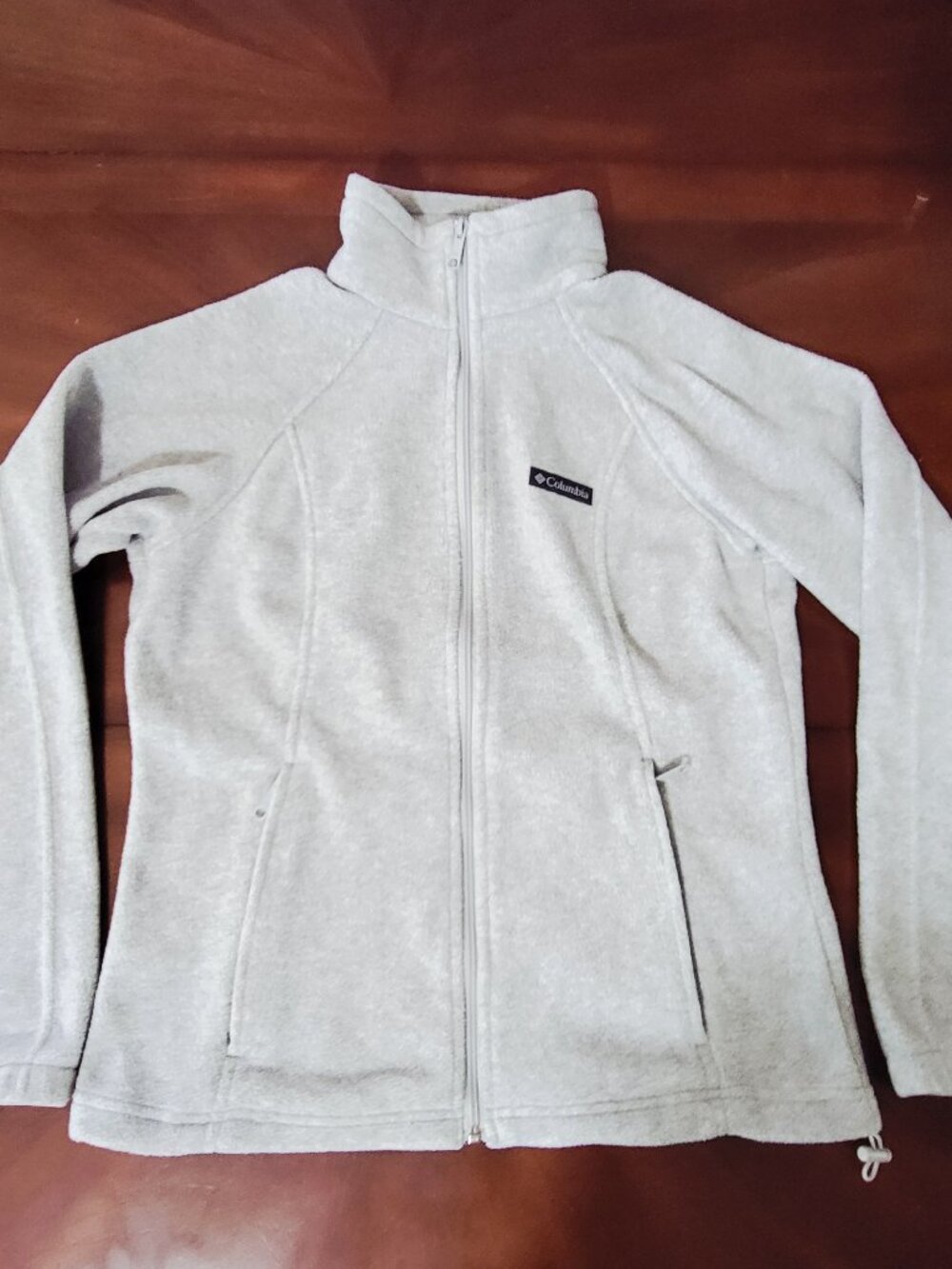Columbia Womens Benton Springs Fleece Jacket Gray Full Zip Size M NWOT